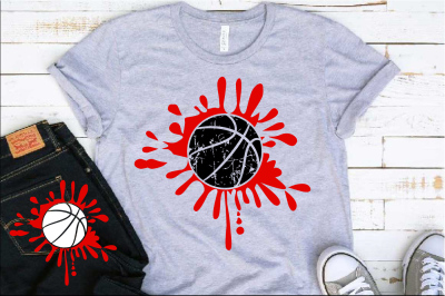 Basketball Blood Svg Play svg Splash ball gift Splatter 1182s