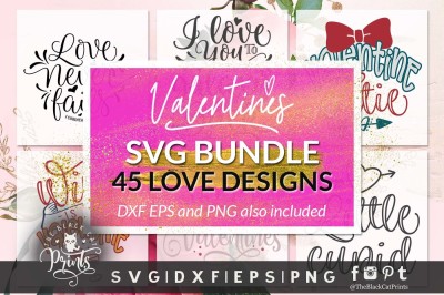 Valentines bundle SVG DXF EPS PNG