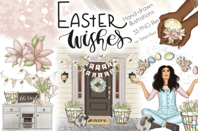 Easter Wishes Graphic Design Kit