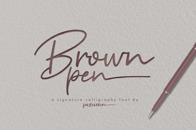 Brown Pen Script