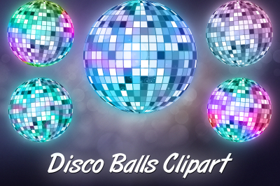 Disco Lights Clipart - Unicorn Party