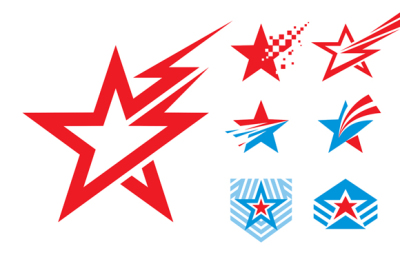 7 Stars - Logo Signs Illustrations