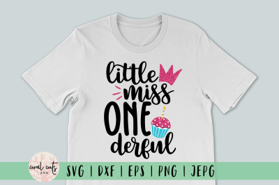 Little Miss Onederful - Birthday SVG EPS DXF PNG