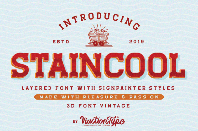 Staincool Layered Font
