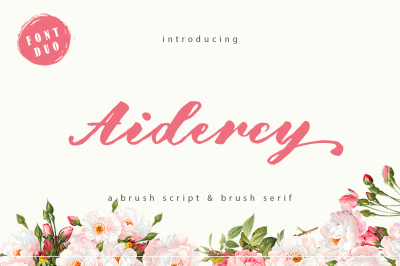 Aidercy Brush // Font Duo