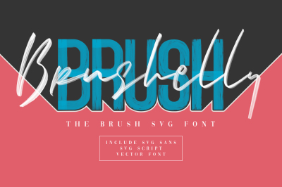 Brushelly SVG Brush Font