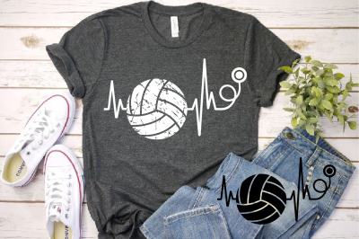 Download Download Heartbeat Volleyball Nurse svg valentine's day Pulse Line 1186s Free - SVG Cricut Download