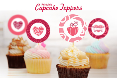 Valentine's Printable Cupcake Toppers