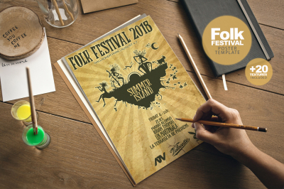 Folk Festival Poster + Extras