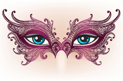 Female Eyes in Lace Mask
