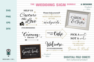 The wedding sign bundle
