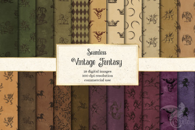 Vintage Fantasy Digital Paper