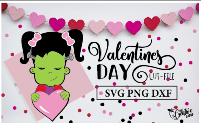 Valentine Cut-file New Monster SVG Heart File