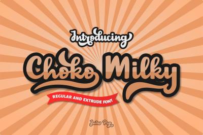 Choko Milky // Fun and Bold Fonts