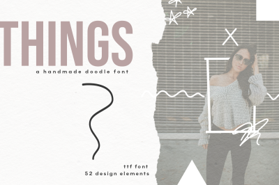 Things - A Doodle Design Font