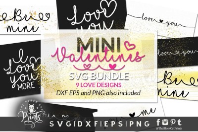 Mini Valentines bundle SVG DXF EPS