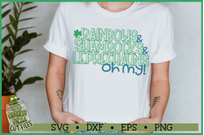 Rainbows Shamrocks Leprechauns Oh My SVG