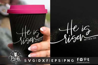 He is risen | Easter SVG DXF EPS PNG