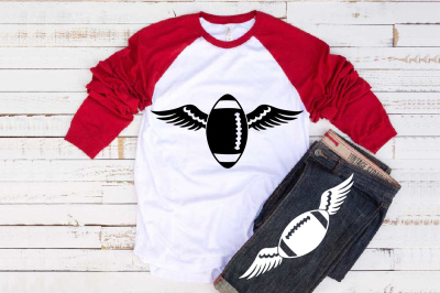 Football Wings svg valentine's day Angel feathers 1199S