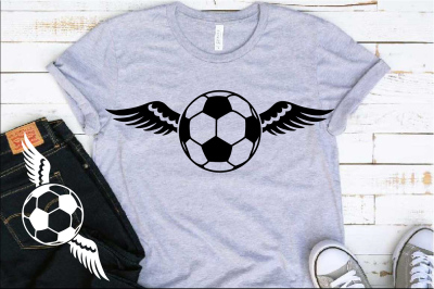 Soccer Wings svg valentine's day Angel feathers 1200S