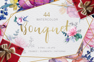 Bouquet Super Duper Watercolor png