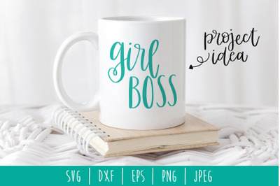 Girl Boss SVG, DXF, EPS, PNG, JPEG