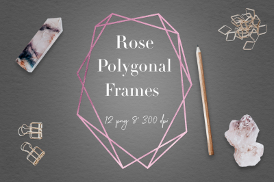 Rose Crystal Frames