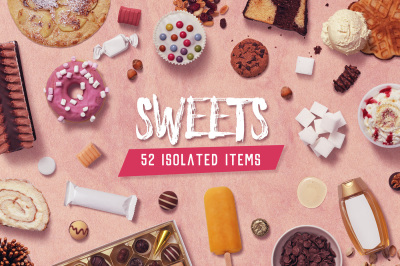 Sweets - Isolated Food Items