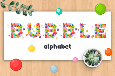 Letters of the alphabet and numbers for kids
