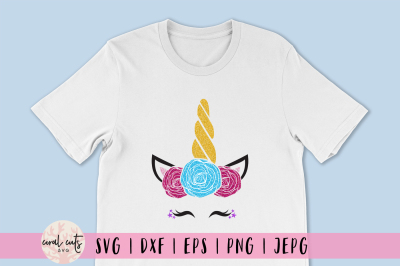 Cute Unicorn Face - Unicorn SVG EPS DXF PNG