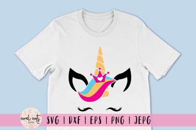 Unicorn Queen Face - Unicorn SVG EPS DXF PNG