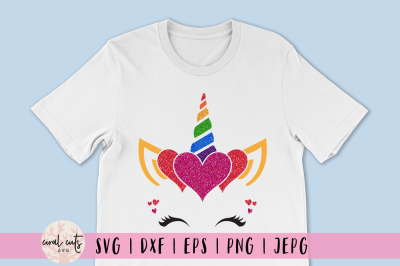 Unicorn Valentine LGBTQ - Unicorn SVG EPS DXF PNG