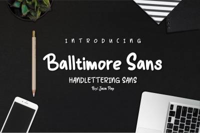 Balltimore Sans // Handlettering Sans