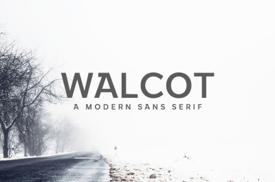 Walcot Modern Sans Serif Font