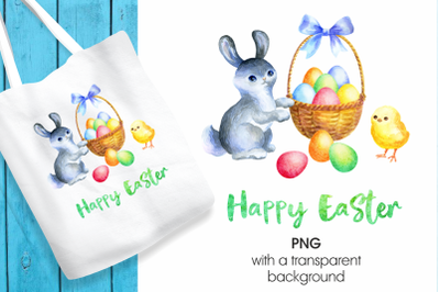 Happy Easter. Printable png