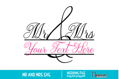 Mr and Mrs svg, Mr and Mrs Clip Art, Wedding svg