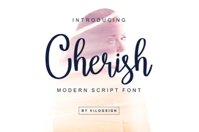 Cherish // Modern Script Font