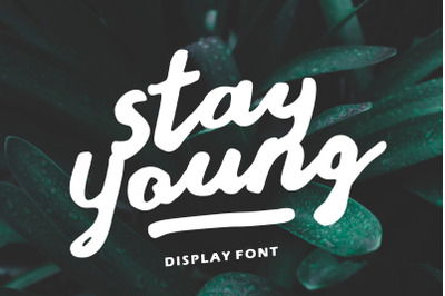 Stay Young - A Display Font