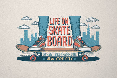 Skateboarding Print