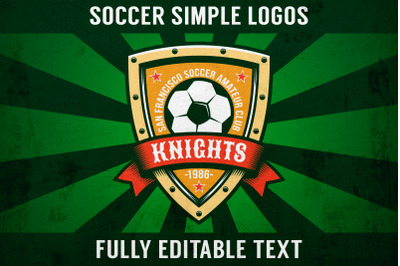 Soccer Simple Logo Set