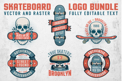Skateboard Logo Bundle
