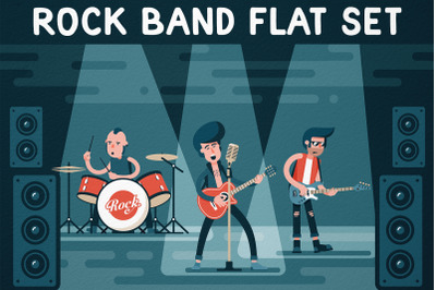 Rock Band Flat Set