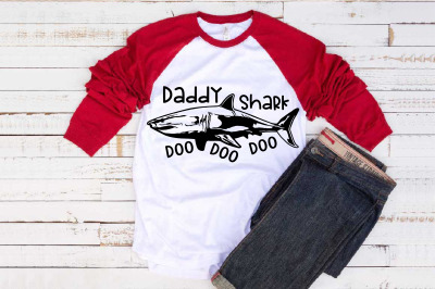 Daddy Shark SVG Father&#039;s Day Doo Best Birthday dad Family funny 1221s