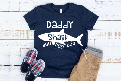 Daddy Shark SVG Father&#039;s Day Doo Best Birthday dad Family funny 1222s