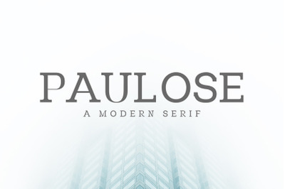 Paulose Modern Serif Font Family