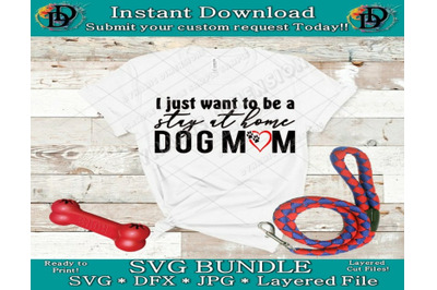Stay at home dog mom svg, dog svg files, dog clipart, paw svg, svg fil