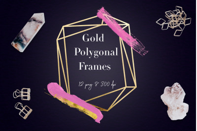 Polygonal Frames With Brush Strokes