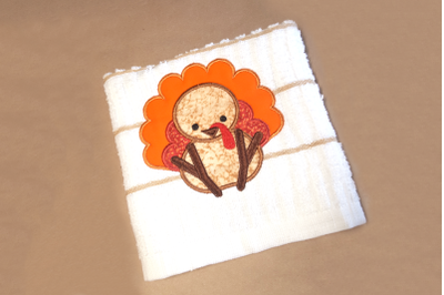 Cute Thanksgiving Turkey | Applique Embroidery