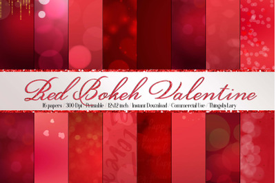 16 Luxury Red Bokeh Valentine Background Digital Images
