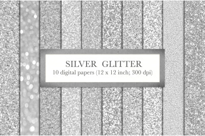 Silver glitter backgrounds